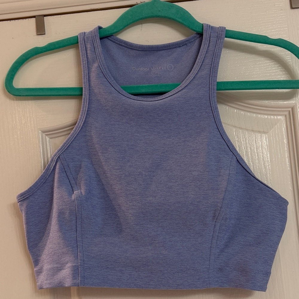 Outdoor Voices Periwinkle Crop Top